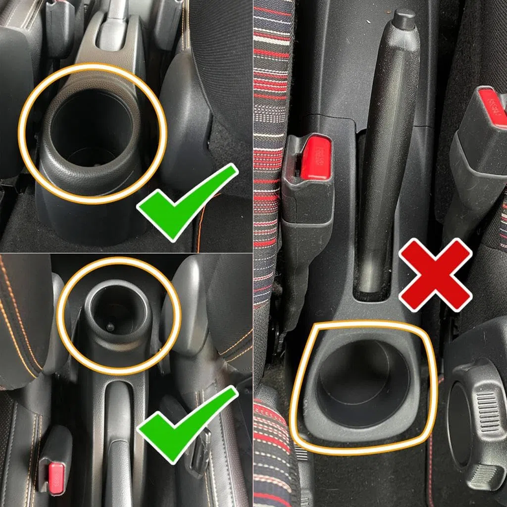 ZENVI Braccioli Compatible with Toyota Aygo X Braccioli 2022-2026 Console Centrale Organizer Immagazzinaggio Scatola Utilizzabile Per Autisti Supporto Gomito (Stile Fibra Carbonio)