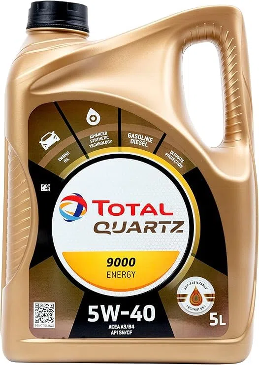 TOTAL Olio lubrificante per motori Total Quartz 9000 Energy 5W-40 5 litri-