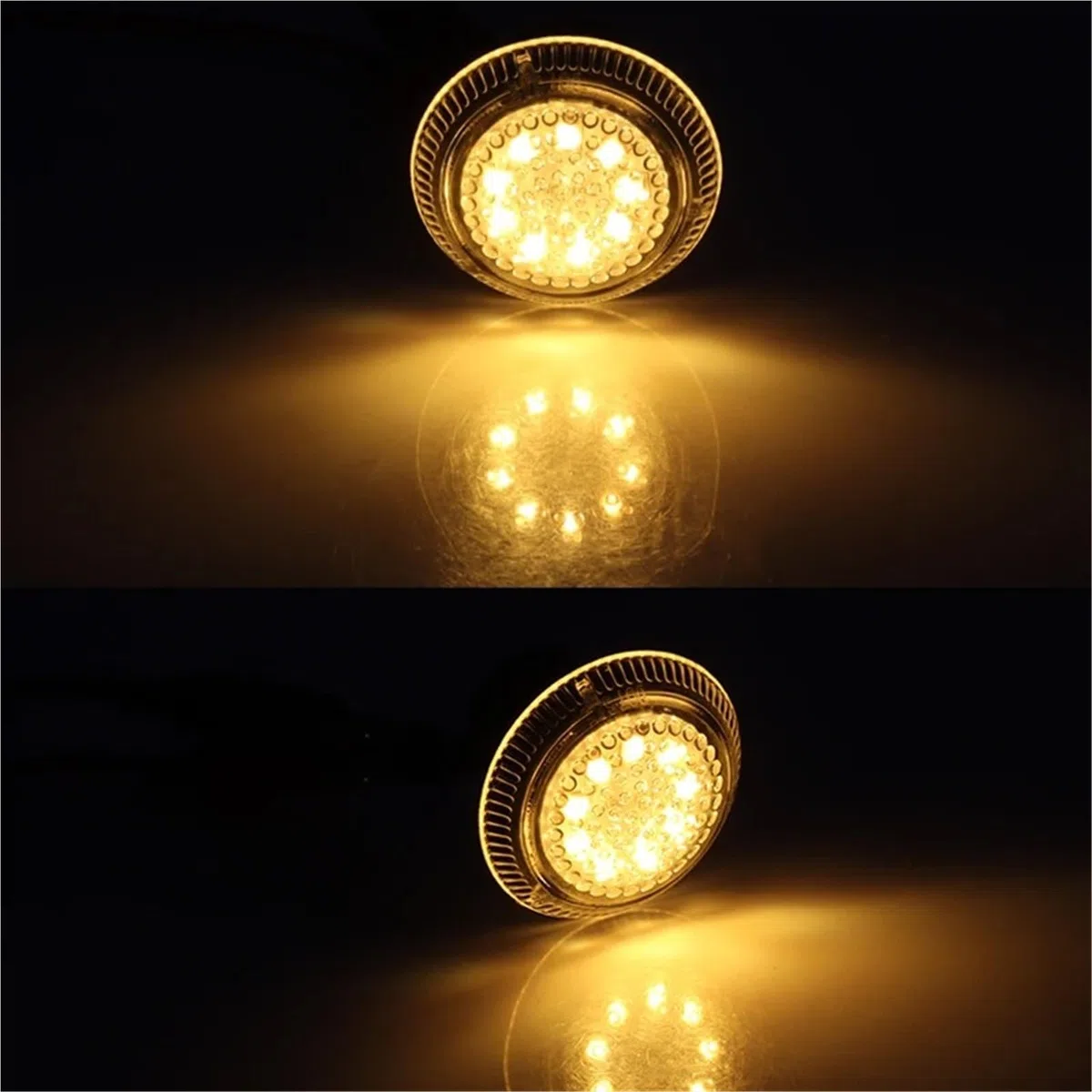Direzione Indicatori 2 Pezzi Per Ford Transit Per Connect 2010-2021 Luci Posizione Laterali Accessori Indicatori Direzione 9T1Z13K376 T10 W5W 12V(Yellow Lens)