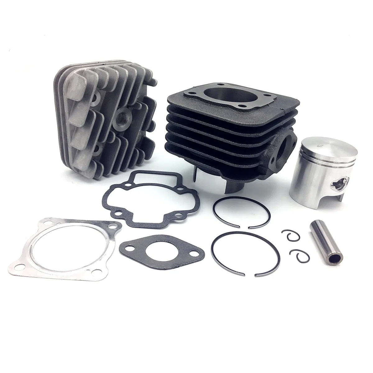 ONE BY CAMAMOTO | Kit Gruppo Termico Cilindro 70cc per Piaggio Liberty, Vespa ET2, Zip, Gilera Typhoon, Storm, Stalker, Scarabeo | Diametro 47mm, Completo di Testa, Pistone e Guarnizioni