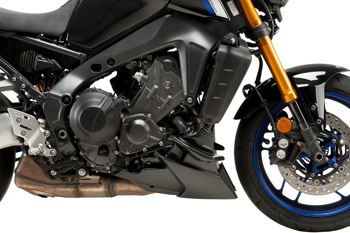 Puig 20646J Carena Inferiore aerodinamica per Motocicletta Realizzata in ABS e Alluminio ad Alta Resistenza con Design Sportivo e Protezione del Motore, Nero Opaco