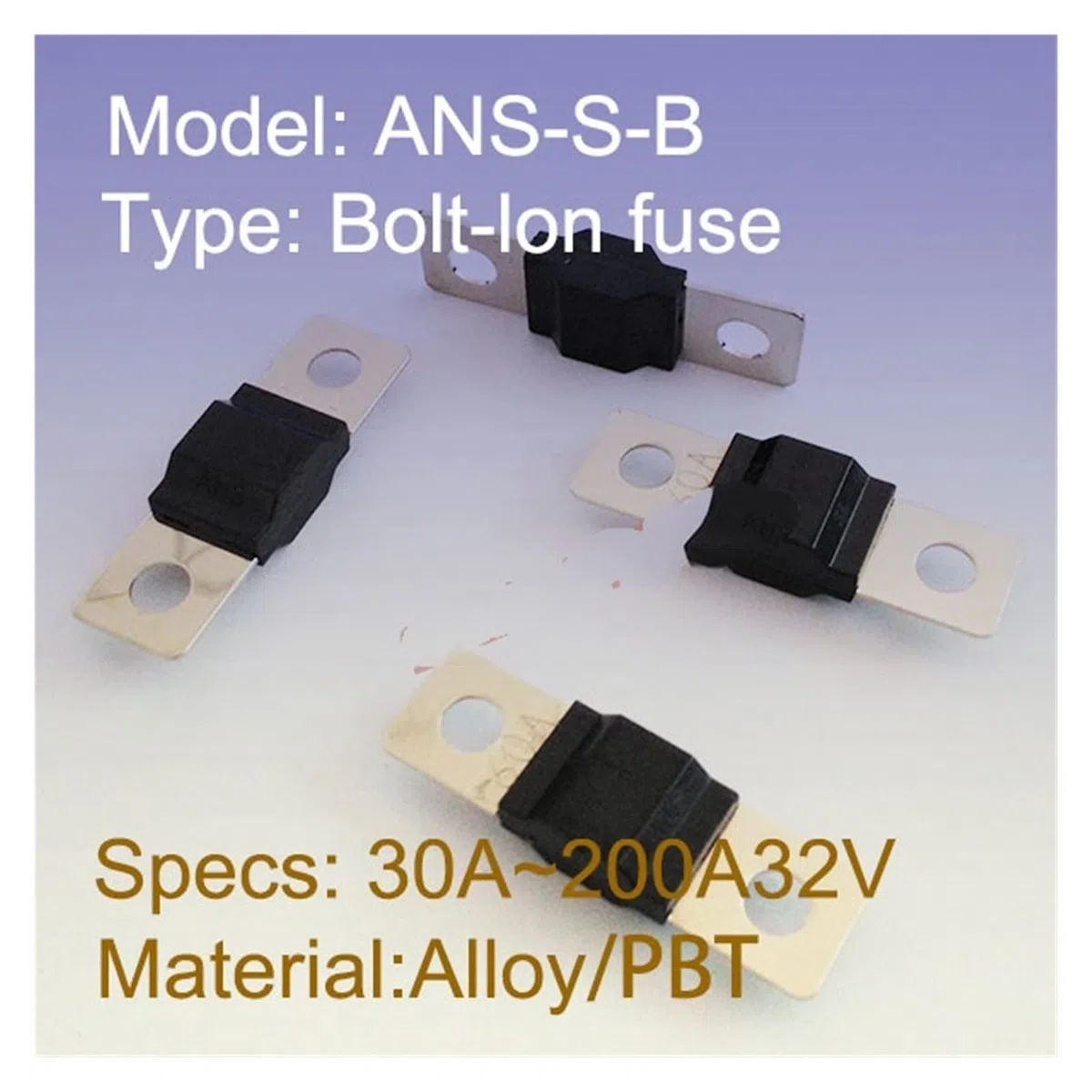 IBOWZ Fusibili Portafusibile a Lama Ans-H con Fusibile Ans-SB/portafusibile a bullone 0498900