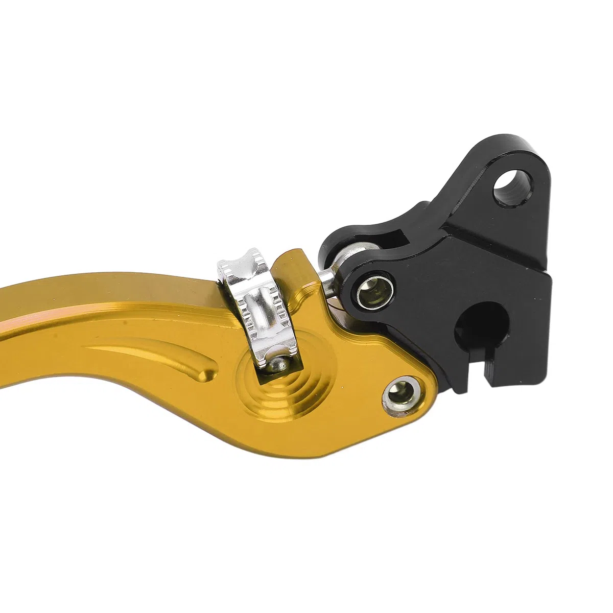 Leva freno e frizione per moto in lega di alluminio ad alta sensibilità, compatibile con accessori universali. (Oro)