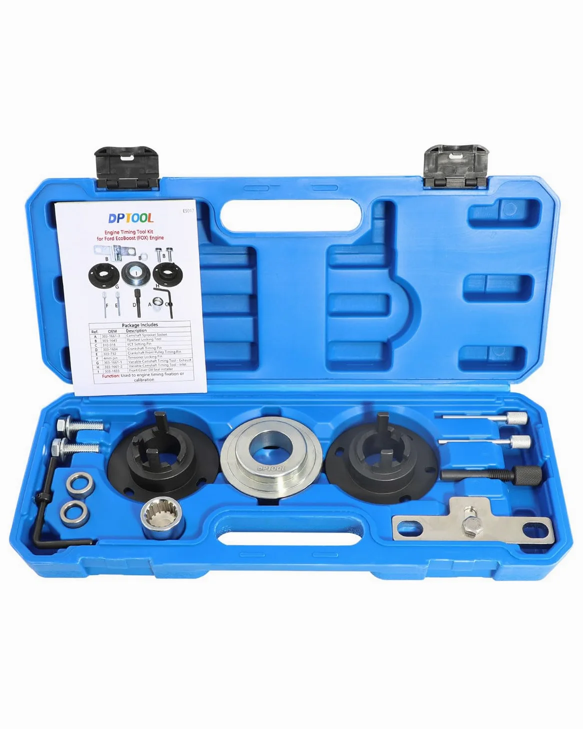 DPTOOL Strumento di bloccaggio dell'albero a Gomiti dell'albero a camme Compatibile con Ford 1.0L Ecoboost Ultima Versione del Motore a Benzina dal 2018 Sostituire 303-1661, 303-1643, 303-018