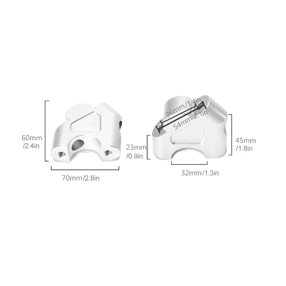 Manubrio Riser Clamp, CNC High Density Lega di alluminio Moto Manubrio Riser Manubrio Morsetto di montaggio Adattatore Adatto per R1200GS R1250GS