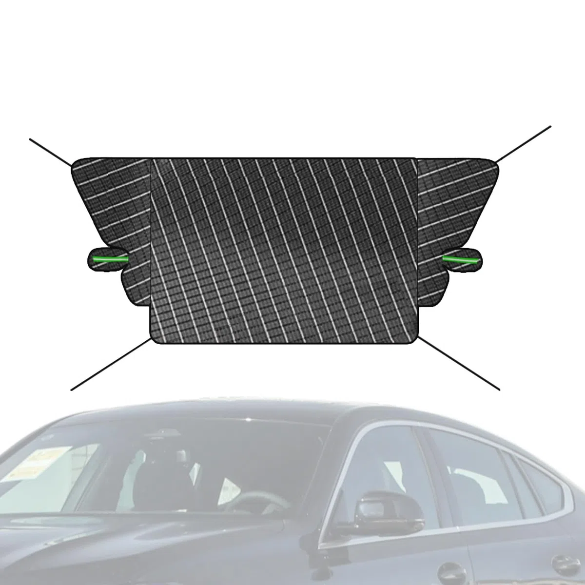 Copertura per ghiaccio del parabrezza auto, copertura del parabrezza per | automobilistici invernali, protezione del parabrezza, scudo e finestre c