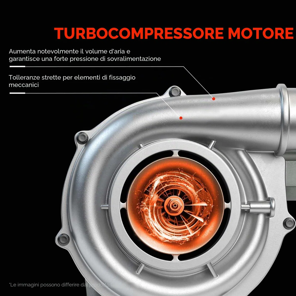 Frankberg Turbocompressore 721164-0003 | Compatibile con: R.A.V 4 II A2