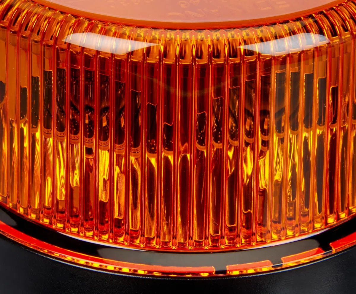 HELLA 2XD 066 146-011 LED-Luce identificazione lampeggiante, K-LED Nano, 12/24V, giallo, Bocchettone di tubo, flessibile