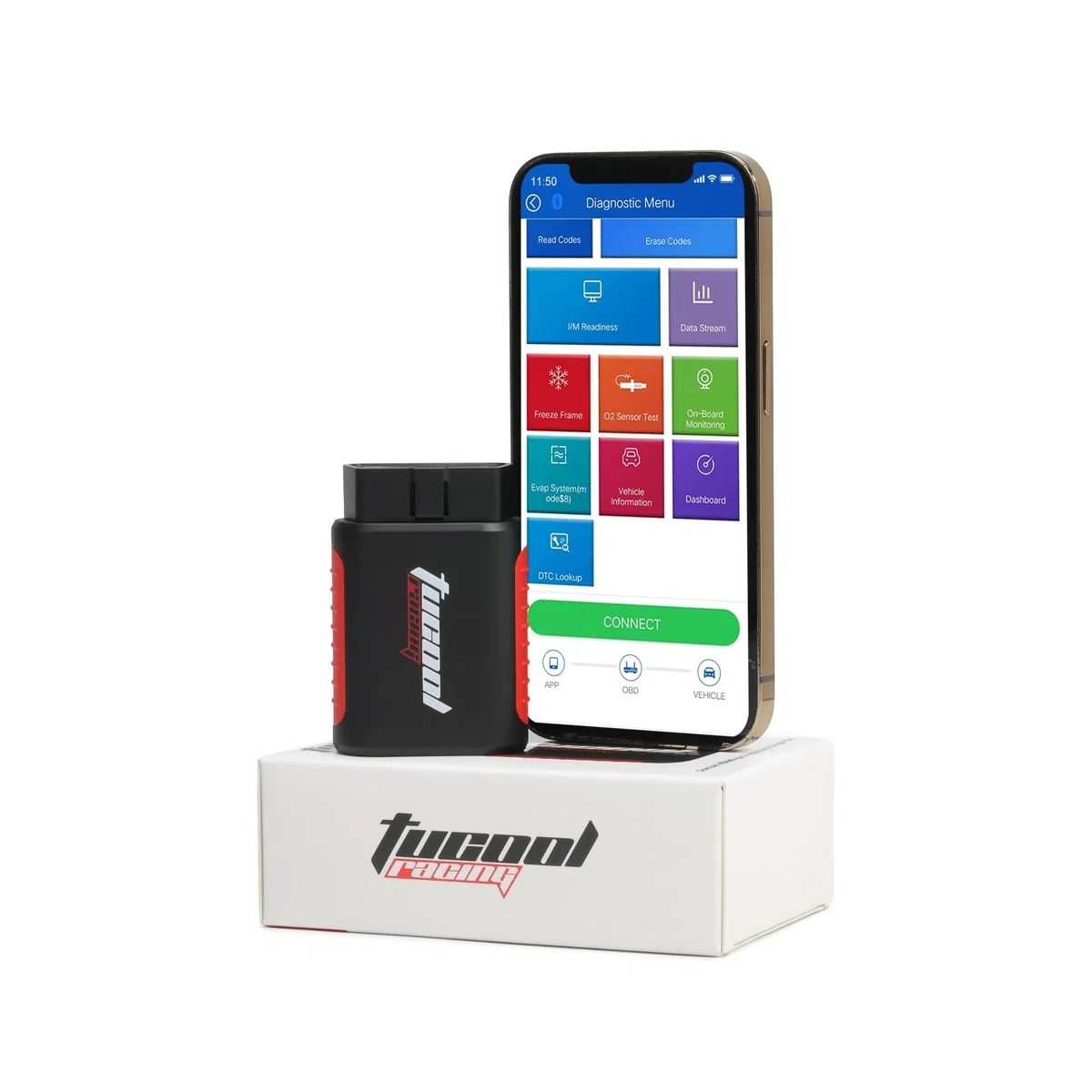 KDIAG OBD2 Scanner Diagnostic Tool, Car Code Reader for iOS & Android, Full System Auto Scanner Reset SAS EPB Service ECU Programmer Oil Reset Battery Match Wireless Check