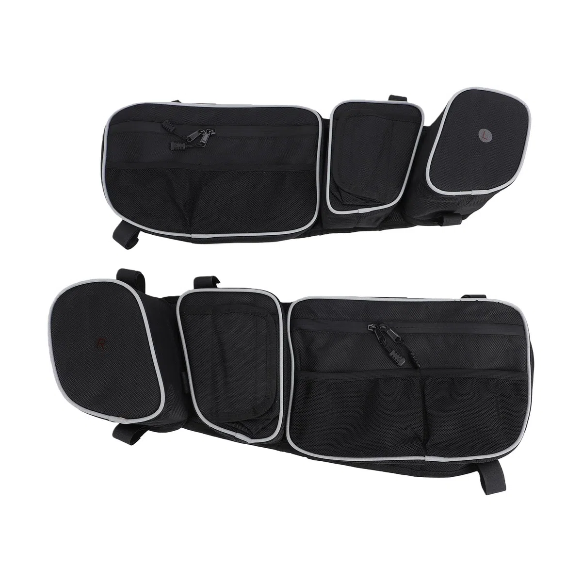 Borse per porta portaoggetti sul lato anteriore 2 pezzi Borse organizer impermeabilizzanti di grande capacità di ricambio per Maverick X3 Avventure all'aria aperta in nylon nero
