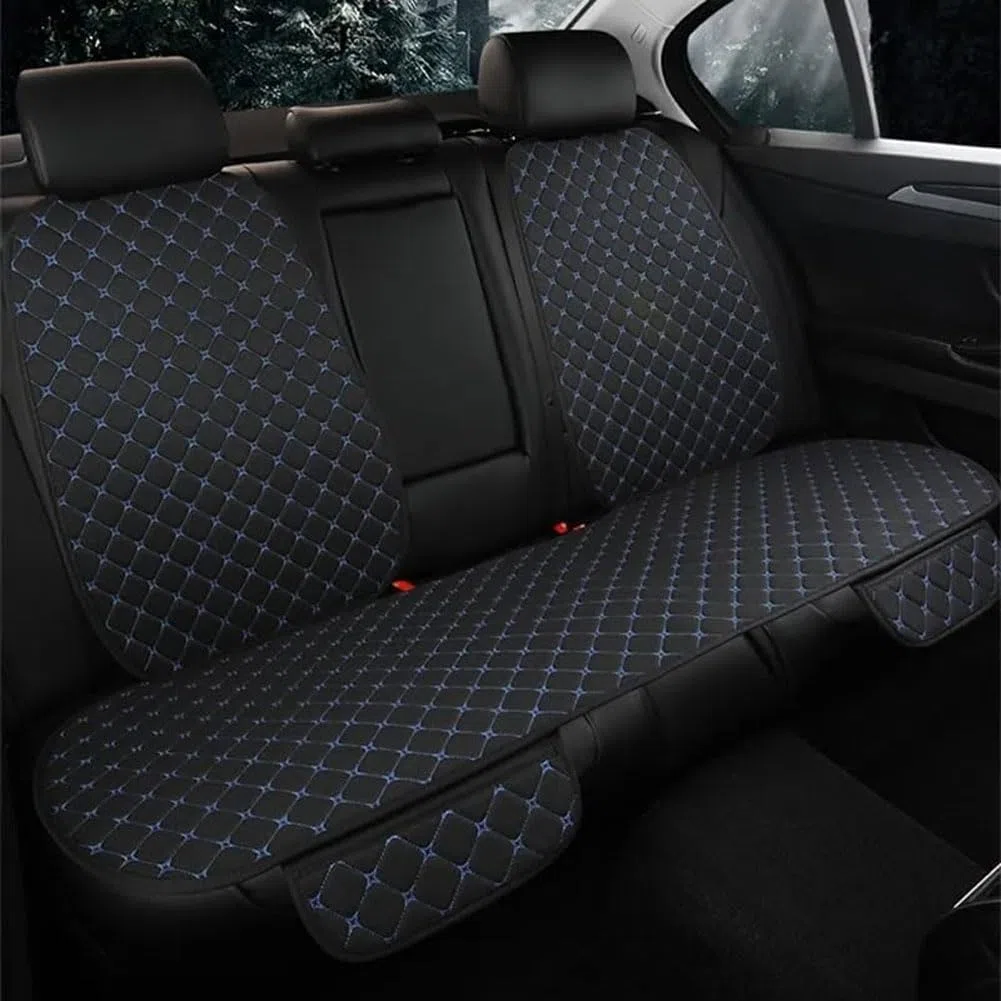 per BMW X2 2018-2023 Coprisedili Auto Set Completo Anteriore e Posteriore in Lino Copri sedili Coprisedile Traspirante Accessori,C/Black~Blue