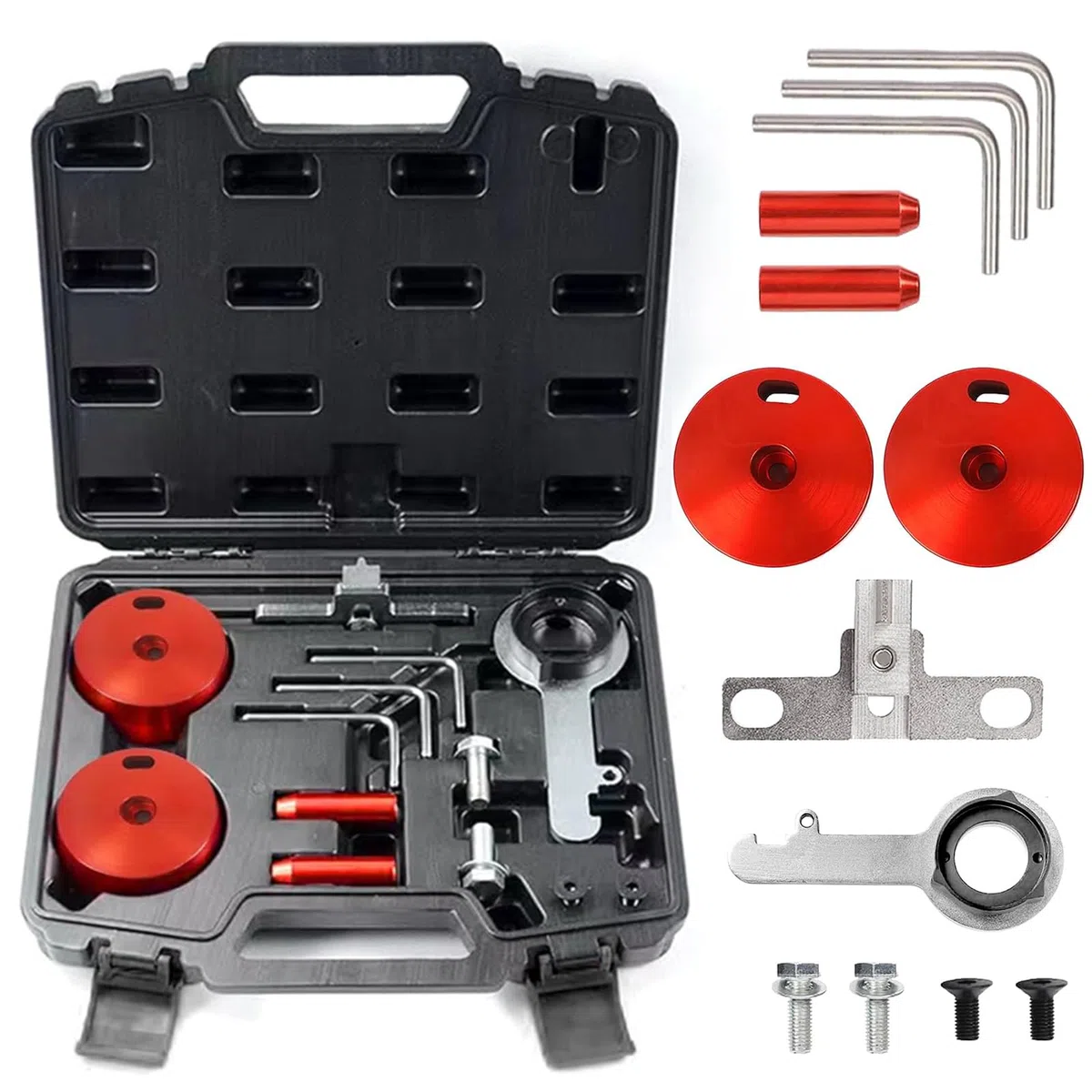 Kit di Attrezzi per la Fasatura del Motore, Strumento di Allineamento Dell'albero a Compatibile con Ford Transit EcoBlue 2.0TDCi, Kit di Attrezzi per il Bloccaggio della Fasatura del Motore