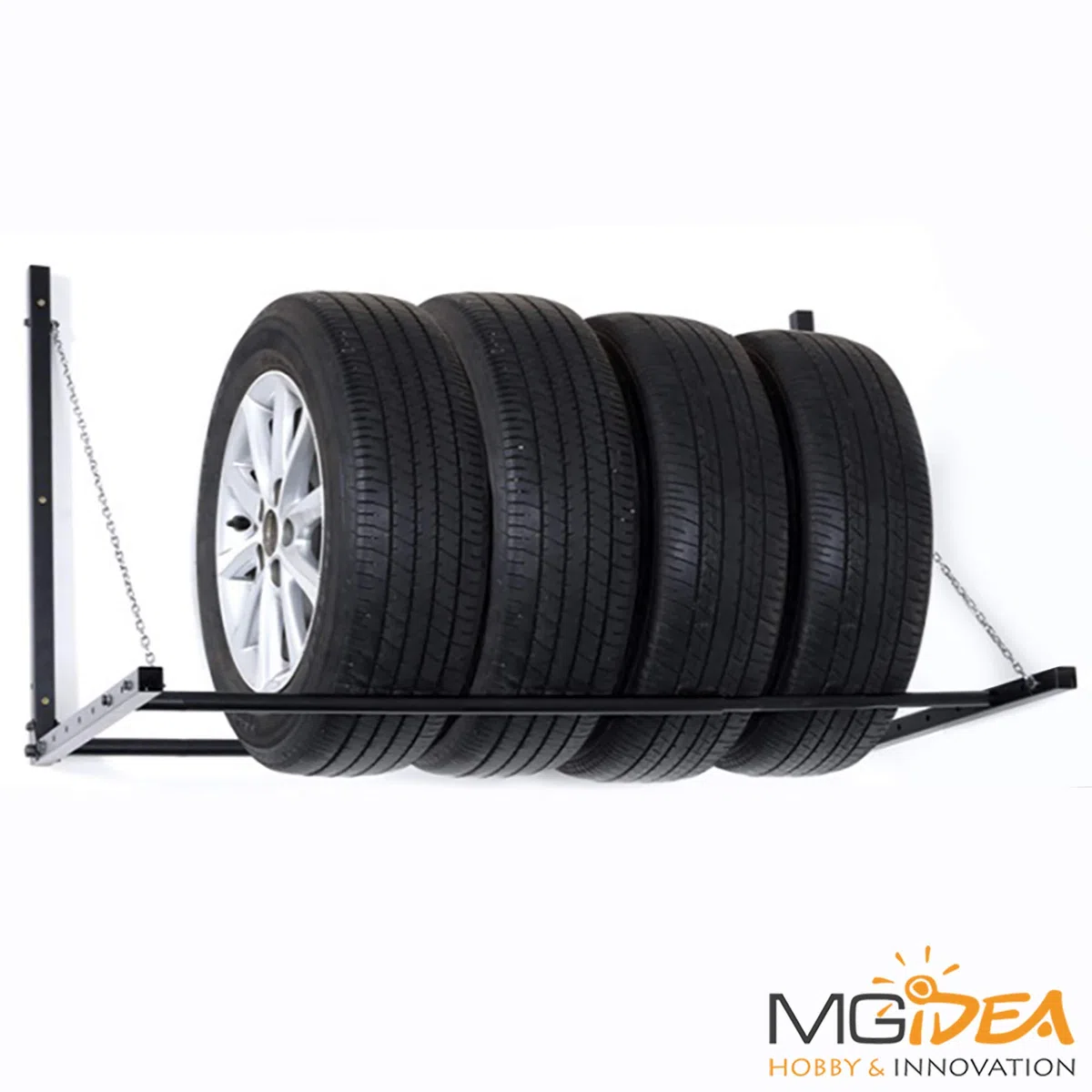 Supporto Porta GOMME Pneumatico Auto Macchina Garage da Parete Muro SCAFFALE