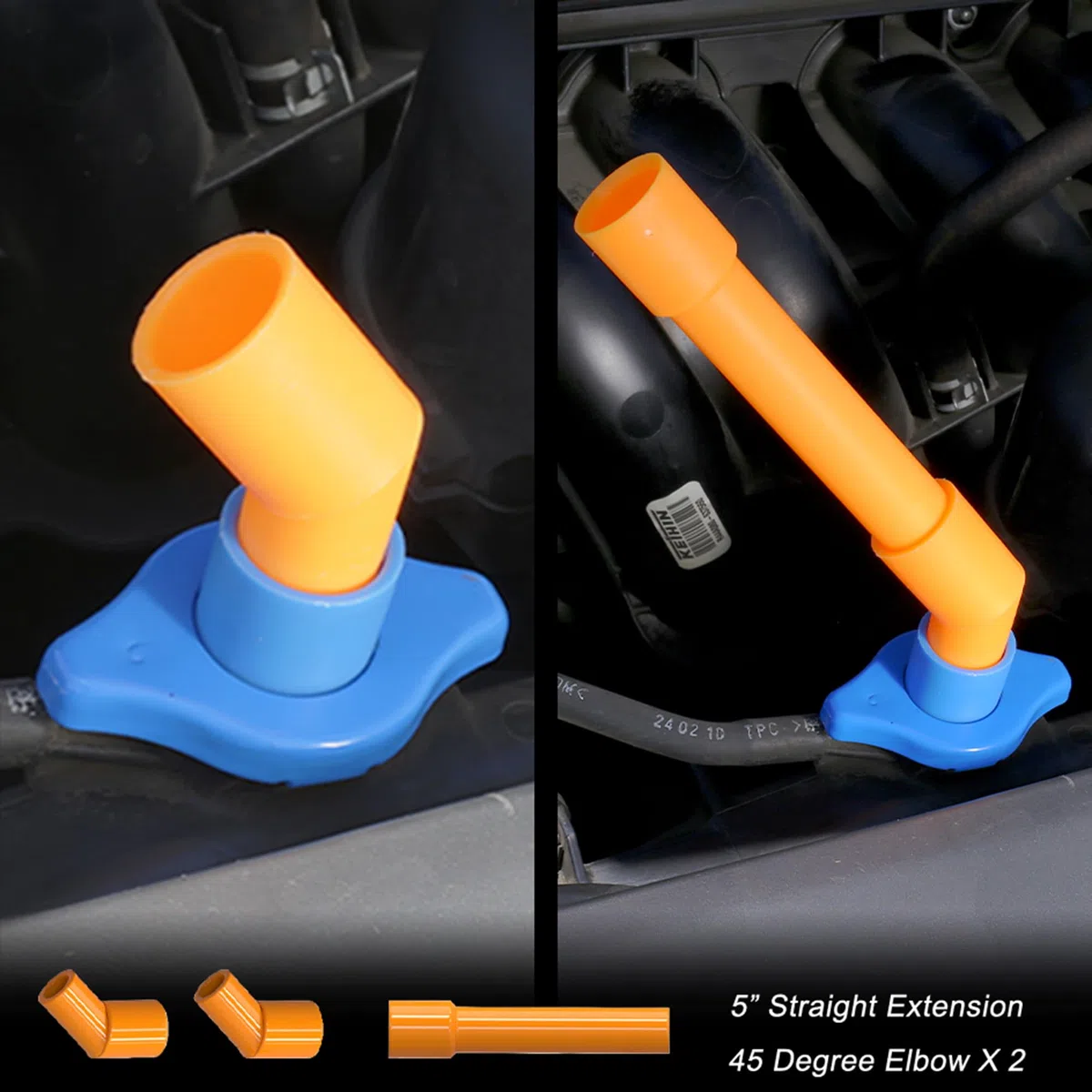 EPAuto Kit Imbuto di riempimento del Liquido refrigerante per radiatore a Prova di fuoriuscite